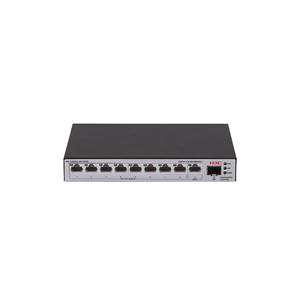 H3C S1600V2-10P-HPWR, 8 Port, GigaBit, PoE 125W, L2, 1 Port GigaBit Uplink, 1 Port GigaBit SFP, Web Yönetilebilir, Masaüstü Switch