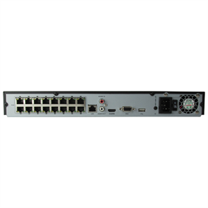 HIKVISION DS-7616NI-Q2/16P, 16Kanal PoE, 8Mpix, H265+, 2 HDD Desteği, 2160P Kayıt, 160Mbps Bant Genişliği, Metal Kasa, NVR