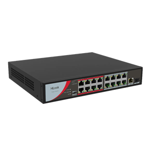 HILOOK NS-0326P-230(B), 24Port, Megabit, PoE 230W, 1 Port GigaBit Lan, 1 Port GigaBit SFP, Long Range 250Metre, Yönetilemez, Masaüstü Switch