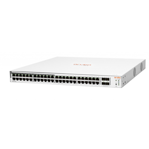 HP Aruba Instant On, JL815A, 1830-48G, 48Port, GigaBit, 24 Port PoE 370W, 4 Port Gigabit SFP, Yönetilebilir, Rack Mount Switch