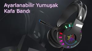 INCA IGK-X10 7.1 Surround RGB Siyah Kulaküstü Mikrofonlu Kulaklık