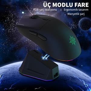INCA IMG-326MX Bluetooth Kablosuz 2.4Ghz siyah Şarjlı Mouse