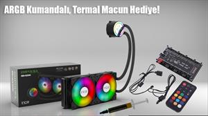 INCA ISS-02XN LGA1700/AM4/AM5 240 mm ARGB Siyah Sıvı Soğutma