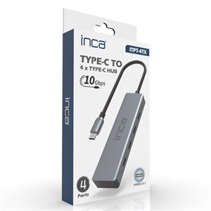 INCA ITPT-4TX 4 Port Type-C Çoklayıcı