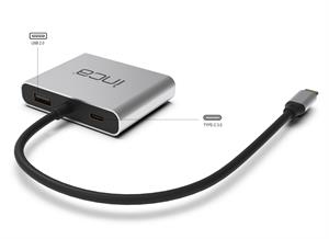 İnca ITPC-4 T Usb C To 2x Hdmı 4K USb 2.0+Pd