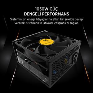 JAMES DONKEY JDP1050 APFC 12CM 80+ BRONZE 1050W PS