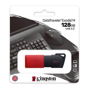 KINGSTON DTXM/128GB DT ExodiaM 128GB USB 3.2 Siyah USB Bellek