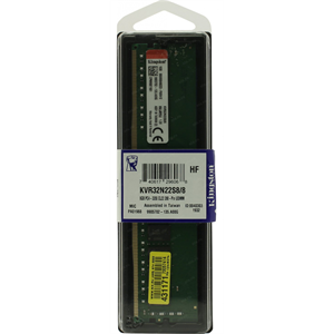 KINGSTON KVR32N22S8/8, 8Gb, 3200Mhz, DDR4, CL22, Desktop RAM