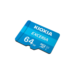 KIOXIA 64GB Exceria, LMEX1L064GG2, UHS-1, CL10, 100Mb/s, MicroSD Kart Bellek (SD Adaptörlü)