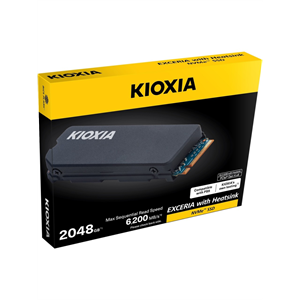 KIOXIA EXCERIA HEATSINK G4, LSC11K2T04G8, 2TB, 6200/4900, Gen4, NVME PCIe M.2 2280, SSD,(Soğutuculu)