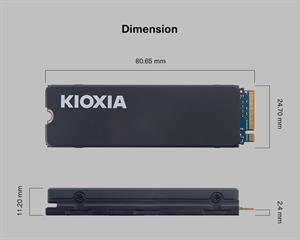 2TB KIOXIA EXCERIA HEATSINK GEN 4X4 NVMe 5000/3900MB/s LSC11K2T04G8