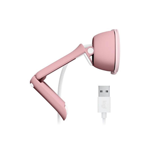 LOGITECH  960-001623, BRIO 100 WCM V-U0072, Full HD, Dahili Mikrofonlu, Rose Webcam