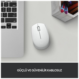 LOGITECH 910-006867, M171 White, USB Nano 2,4G Kablosuz, 1000dpi, Optik, 3 Tuşlu, 12ay Pil Ömrü, Mouse