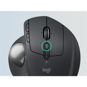 LOGITECH 910-007260, MX ERGO S Trackball Siyah,  Bluetooth, 2048dpi, Optik, 8 Tuşlu, Kablosuz, Mouse