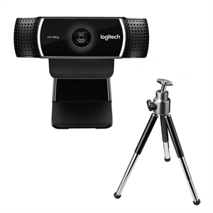 LOGITECH 960-001088, C922, PRO Strem 1080p/30 fps, Otomatik Işık Düzeltimi, Dahili Çift Mikrofonlu, Full HD, Webcam