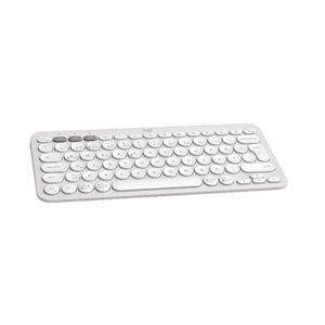 LOGITECH K380S, Pebble Keys 2,  Beyaz, 920-011860, Bluetooth, Türkçe, Q, Multimedya, Mini Klavye