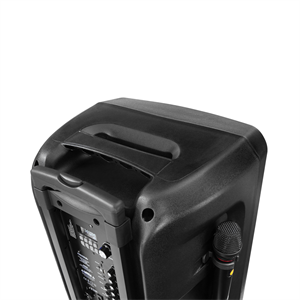 MICROLAB M63, 120W, Taşınabilir, BT/USB/AUX/TF/TWS, RGB Işıklı, Batarya, 2adet UHF Mikrofon, Karaoke/Parti, Bluetooth Speaker,