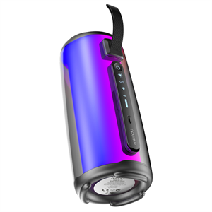 MIKADO MD-17BT CAPELLA, 10W, Taşınabilir, USB/AUX/BT/TF, RGB Işıklı, Transparan, 1800mAh, Mikrofon, Karaoke, Bluetooth Speaker,