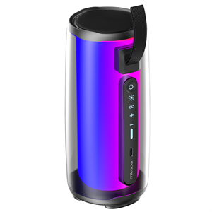 MIKADO MD-17BT CAPELLA, 10W, Taşınabilir, USB/AUX/BT/TF, RGB Işıklı, Transparan, 1800mAh, Mikrofon, Karaoke, Bluetooth Speaker,