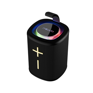 MIKADO MD-26BT, 6W, Taşınabilir, USB/AUX/BT/TF, RGB Işıklı, 1200mAh, IPX66 Su Geçirmez, Bluetooth Speaker (Siyah)