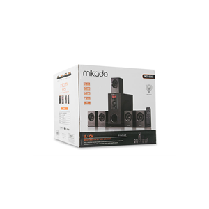MIKADO MD-505, 70W, 5+1, Masaüstü, FM/BT/SD/USB, Siyah Kasa, Speaker