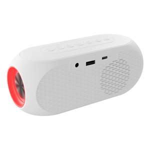 MIKADO MD-W7, Beyaz, 5W, FM Radyo, USB, AUX, Bluetooth, Kablosuz, Taşınabilir, 1200mAh Batarya, Alarmlı Saat, Derece ve Speaker
