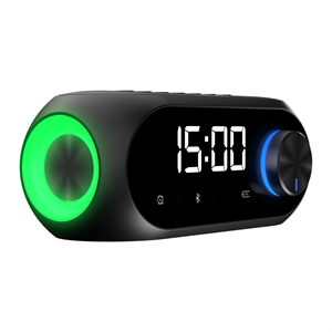 MIKADO MD-W7, Siyah, 5W, FM Radyo, USB, AUX, Bluetooth, Kablosuz, Taşınabilir, 1200mAh Batarya, Alarmlı Saat, Derece ve Speaker