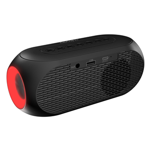 MIKADO MD-W7, Siyah, 5W, FM Radyo, USB, AUX, Bluetooth, Kablosuz, Taşınabilir, 1200mAh Batarya, Alarmlı Saat, Derece ve Speaker