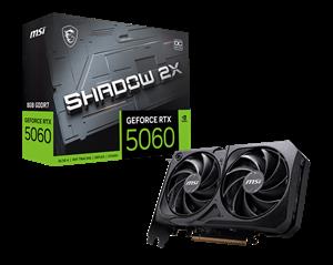 MSI VGA GEFORCE RTX 5060 TI 8G SHADOW 2X OC PLUS RTX5060 TI 8GB GDDR7 128B DX12 PCIE 5.0 X16 (3XDP 1XHDMI)