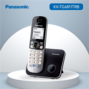PANASONIC KX-TG6811 TELSİZ TELEFON (Gri) 18 Saat Konuşma, 170 Saat Bekleme, 120 Kişilik Rehber