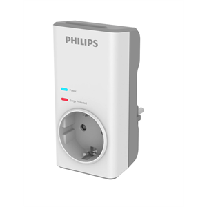 PHILIPS CHP7010W/10, Tekli, Akım Korumalı Priz, 1140 Joules, (Beyaz)