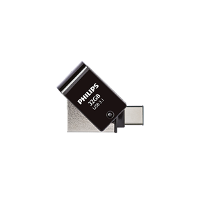 PHILIPS FM32DC152B, 32GB, USB 3.1 ve Type-C, İkisi Bir Arada, Gece Siyahı, Flash Disk