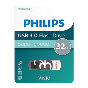 PHILIPS FM32FD00B/00 32GB USB3.0 Gri/Beyaz USB Bellek