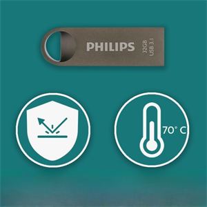 PHILIPS FM32FD165B, 32GB, USB 3.1, Moon, Uzay Grisi, Flash Disk