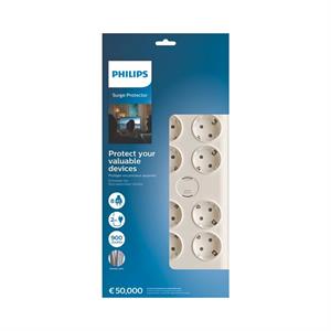PHILIPS SPN7080WA/62 900J 8Lİ / 2M AKIM KORUMALI PRİZ