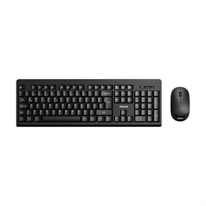 PHILIPS SPT6324B, Siyah, Türkçe Q, 2.4Ghz Kablosuz, Klavye Mouse Set
