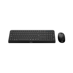 PHILIPS SPT6407B, Siyah, Türkçe Q, 2.4Ghz ve Bluetooth Kablosuz, Multimedya Klavye Mouse Set