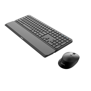 PHILIPS SPT6607B, Siyah, Türkçe Q, 2.4Ghz ve Bluetooth Kablosuz, Bilek Destekli, Multimedya Klavye Mouse Set