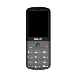 PHILIPS Xenium E227, 32Mb, Siyah, 32Mb Ram, 2,8inc Ekran, Arka Kamera, Çift Sim Desteği, FM Radyo, 1700mAh Pil, El Feneri, Türkiye KVK Garantili