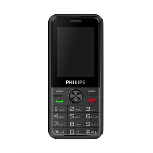 PHILIPS Xenium E6500, 128Mb, Siyah, 48Mb Ram, 2,4inc Ekran, Arka Kamera, 4G Çift Sim Desteği, FM Radyo, 1700mAh Pil, El Feneri, Türkiye KVK Garantili