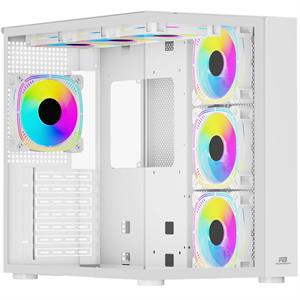 POWER BOOST PB-SS02W 7x ARGB FAN ATX SEA VIEW USB3.0 BEYAZ KASA