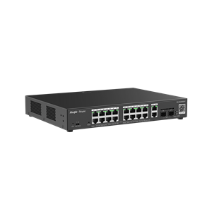 RUIJIE-REYEE RG-ES220GS-P 20 Port Gbit 16 Port PoE+ 250W 2xGbit+2xSFP Uplink Cloud Managed Switch