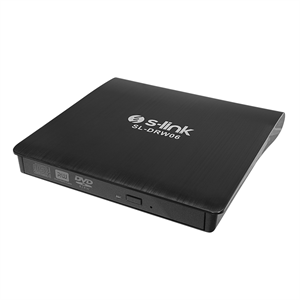 S-LINK SL-DRW06, USB 3.0, External, Siyah, Slim, CD-R/DVD-R/RW Optik Okuyucu/Yazıcı