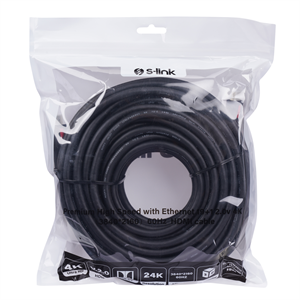 S-LINK SL-HDM4K15, 4K UHD, HDMI v2,0 Kablo. 15mt. 60Hz.
