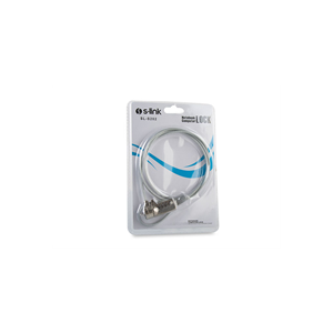 S-LINK SL-S202, Şifreli Notebook Kilidi, 110cm, Kaplamalı Çelik Kablo.