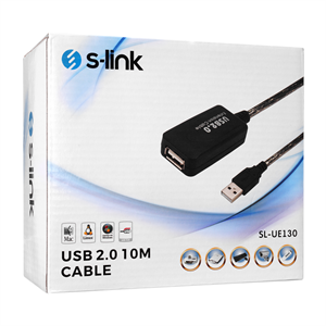 S-LINK SL-UE130, Güçlendirilmiş USB Uzatma Kablosu 10 Metre