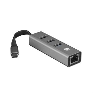 S-LINK SW-U3325, GigaBit, Type-C to RJ45, 3xUSB 3.0, Metal, Ethernet Kartı