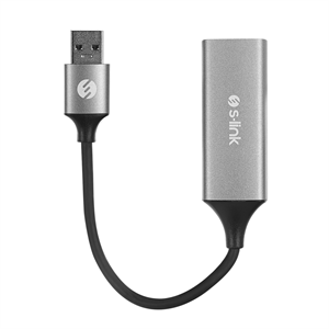 S-LINK SW-U334, GigaBit, USB3.0 to RJ45, Metal, Ethernet Kartı
