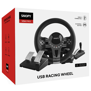 SNOPY V5H PRO, XBOX ONE S/PS4/PS3/PC/SWITCH, Direksiyon, Pedal, Vites, Titreşimli, Metalik Pro, Gaming Oyuncu Direksiyonu
