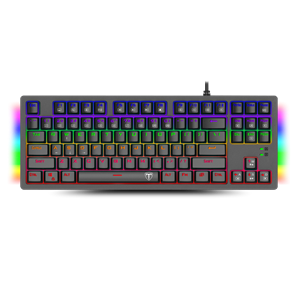 T-DAGGER BALI, T-TGK311, USB Kablolu, Türkçe Q,  Rainbow RGB, Mechanical, Blue Switch, Gaming Klavye (Powered By REDRAGON)